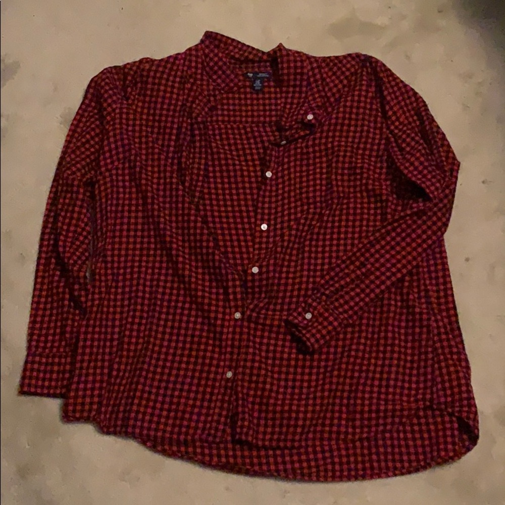 Plaid button down
